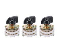 QUARKZMAN Interrupteur Rotatif 2P10T 2 Pôles 10 Positions Sélecteur de Bande 2 Étages pour Tv Radio Machine Domestique 3 Pièces