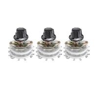 QUARKZMAN Interrupteur Rotatif 4P4T 4 Pôles 4 Positions pour Sélecteur de Bande 2 Niveaux pour Tv Radio Machine Domestique 3 Pièces