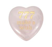QUARKZMAN Jeu De Pierres Runes Gravées Avec Alphabet Elder Futhark, Pierres De Cristal De Quartz Rose En Forme De Cœur Pour L'Amour, L'Équilibre, La Méditation, Les Massages, Cadeaux,