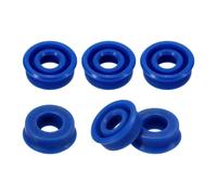 QUARKZMAN Joint d'arbre radial UHS 6 Pièces 6mmDIx12mmDEx5mmL TPU | Joint à lèvre d'huile universel, Polyuréthane, Dureté 90A, Bleu, pour vérins hydrauliques, vérins pneumatiques, tiges piston