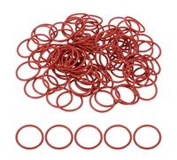 QUARKZMAN Joint Torique AS568 AS-019 Silicone 20,35 DI 23,91 DE 1,78 100Pcs | 70A Duromètre,Joint d'Étanchéité pour Vanne Automobile Machine Tuyau,-40°C à 200°C,Rouge