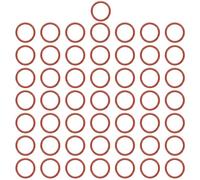 QUARKZMAN Joint Torique en Silicone 16x20x2mm (ID x OD x Largeur), 50PCS Joint d'Étanchéité Bocaux Remplacement pour Réparation Plomberie Valves Compresseur Tuyaux Robinet Voiture Gaz, Rouge