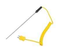 QUARKZMAN K Type Surface Thermocouple Sonde 3x200mm Portable Aiguille Pointe Température Capteur -50 à 1200°C(-58 à 2192°F)