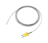 QUARKZMAN K Type Thermocouple avec Prise, Compteur Température Capteur Sonde 0 à 600°C(32 à 1112°F) Inox Acier, 4x30mm 6,6 ft Fil