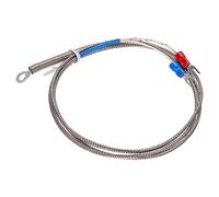 QUARKZMAN K Type Thermocouple Température Capteur PT100 5mm Anneau Élevé Température Sonde 3,3ft Fil 0 à 600°C(32 à 1112°F) Inox Acier