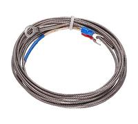 QUARKZMAN K Type Thermocouple Température Capteur PT100 6mm Anneau Haute Température Sonde 10ft Fil 0 à 600°C(32 à 1112°F) Inox Acier