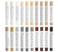 QUARKZMAN Kit de Crayons de Cire de Réparation de Meubles, 20 Pièces - Bâtonnets de Remplissage en Bois, Marqueurs de Retouche de Meubles - pour Rayures Trous, Série Commune