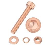 QUARKZMAN Kit de vis à six pans creux M4 Cuivre rouge