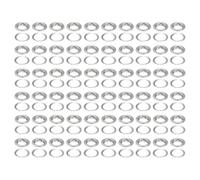 QUARKZMAN Kit D'Outils pour Œillets 200Pcs 14mm en Métal Argenté | Kit D'Œillets en Métal pour Chaussures Vêtements Cuir Tissu Ceinture Diy