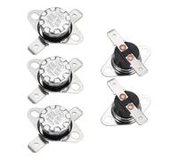 QUARKZMAN KSD301 Thermostat 20°C/68°F 10A Normalement Ouvert N.O Interrupteur Thermique À Disque Instantané Réglable 5pcs, Matériau Bakélite