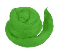 QUARKZMAN Laine À Feutrer Douce Laine Roving 50g/1.76oz Pure Roving Épais Pour Feutrage À L'Aiguille Tricot Couverture Filage Tissage Art DIY Artisanat Vert Prairie