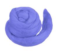 QUARKZMAN Laine À Feutrer Douce Laine Roving 50g/1.76oz Pure Roving Épais Pour Feutrage À L'Aiguille Tricot Couverture Filage Tissage Art DIY Artisanat Bleu Violet