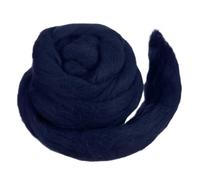 QUARKZMAN Laine À Feutrer Laine Roving Douce 50g/1.76oz Pure Roving Épais Pour Feutrage À L'aiguille Tricot Couverture Filage Tissage Art DIY Artisanat Navy Blue