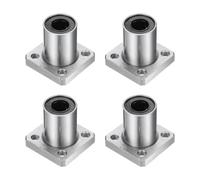 QUARKZMAN LMK10UU Roulements à Billes Linéaires 10mm Alésage 19mm OD 29mm Longueur Carré Cage en Acier à Bride pour Machine CNC et Imprimante 3D