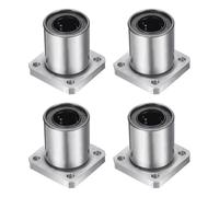 QUARKZMAN LMK16UU Roulements à Billes Linéaires 16mm Alésage 28mm OD 37mm Longueur Carré Cage en Acier à Bride pour Machine CNC et Imprimante 3D