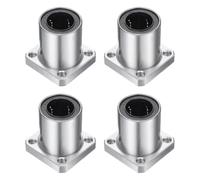 QUARKZMAN LMK20UU Roulements à Billes Linéaires 20mm Alésage 32mm OD 42mm Longueur Carré Cage en Acier à Bride pour Machine CNC et Imprimante 3D