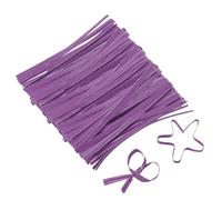 QUARKZMAN Lot de 1000 3" Attaches en Papier Kraft pour Boulangerie Violet | Attaches Métalliques Réutilisables, Pour Sachets De Bonbons, Pour Sachets De Café, Pour Sachets Cadeaux