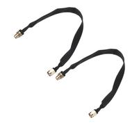 QUARKZMAN Lot De 2 Câble Coaxial Plat 0.66ft/20cm Pour Antenne Routeur | Pour Passage Porte/Fenêtre Avec Connecteurs SMA Mâle Vers Femelle, Cordon Plat Extension Pigtail