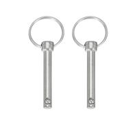 QUARKZMAN Lot De 2 Goupilles À Détente Rapide Diam 1/4"(6mm) Pour Bateau | Accessoires Marine, En Acier Au Carbone, Longueur Utile 1.26"(32mm), Longueur Totale 2.64"(67mm)