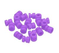 QUARKZMAN Lot de 20 Balles en Caoutchouc Anti-Vibrations Rc pour Contrôleur de Vol Rc F4 F7, Cardan M3 x 6,6 mm, Balles d'Absorption des Chocs, Modèles Rc, Accessoires de Drone (Violet)