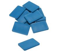 QUARKZMAN Lot de 20 Cales en Plastique 60 x 40 x 5 mm - Cales pour carrelage - Jeu de Cale d'Épaisseur - Cale Fenetre Ouverte - Cales - Entretoise Plastique - Blocs de sous-couche - Bleu