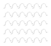 QUARKZMAN Lot De 30 Colliers De Serrage Rigides Pour Tuyaux De 32 Mm (1-1/4 Pouce), Support En U À 2 Trous, Pinces De Suspendu Pour Câbles Et Conduits, Clips De Tension, Argent.