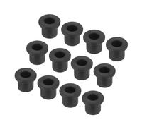 QUARKZMAN Lot de 30 œillets de câble en caoutchouc en forme de T, diamètre 11 mm, diamètre intérieur 7 mm, hauteur 12 mm, noirs, flexibles pour câbles et tuyaux