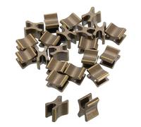 QUARKZMAN Lot de 40 curseurs de fermeture éclair, butées supérieures n° 5, fermetures à glissière fermées pour manteaux, vestes, sacs, bricolage, couture, remplacement, bronze