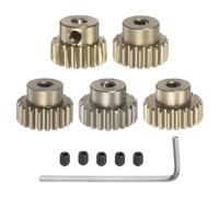 QUARKZMAN M0.6 Jeu De Pignons à Broche De 3,175 mm (1/8") - 18T 19T 20T 21T 22T - En Alliage D'Aluminium Pour Moteurs De Voiture Rc 1/10 (Lot De 5)