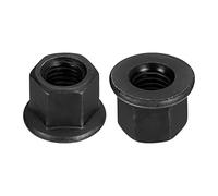 QUARKZMAN M12 Bride Hexagone Verrouillage Écrous, 2pcs Grade 12.9 carbone Acier Noir Oxydé Fini Hex Bride Écrous pour Machines