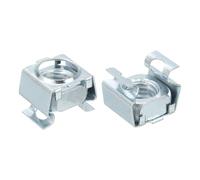 QUARKZMAN M12 x 1,75mm Cage Ecrou, 5Pcs Snap-in Cage Ecrous, Carbone Acier Zinc Plaqué Metric Ecrou pour Server Support Cabinet, Argent