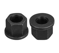 QUARKZMAN M16 Bride Hexagone Verrouillage Écrous, 2pcs Grade 10.9 carbone Acier Noir Oxydé Fini Hex Bride Écrous pour Machines