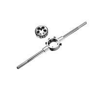 QUARKZMAN M16 x 2,0 Rond Filière gauche Filetage Machine Filetage Filière 38mm DE, 38mm DI Rond Filière Crosse Support Clé à molette