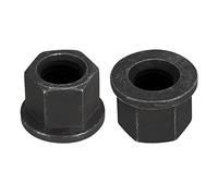 QUARKZMAN M18 Bride Hexagone Verrouillage Écrous, 2pcs Grade 8.8 carbone Acier Noir Oxydé Fini Hex Bride Écrous pour Machines