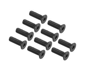 QUARKZMAN M2,5 x 8mm Hex Douille Plat Tête Fraisée Vis 50pcs Noir