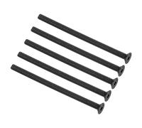 QUARKZMAN M3 x 50mm Hex Douille Plat Tête Fraisée Vis x 20PCS 10.9 Alliage Acier Douille Tête Bouchon Vis Boulons pour Machines et Meubles, [Noir]