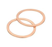 QUARKZMAN M33 Rondelle Plate, 8 Pcs Rondelles Plates à Anneau en Cuivre 40mm OD Joint d'Étanchéité en Métal pour Vis, Boulons, Écrous