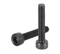 QUARKZMAN M4-0.7x22 Vis à Tête Creuse Hexagonale, Vis à Six Pans Creux en Acier au Carbone, Fixations en Oxyde Noir à Filetage Complet pour Machine, 50Pcs