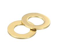 QUARKZMAN M4 Rondelle Plate, 300 Pcs Rondelles Plates à Anneau en Laiton 8mm OD 0.5mm Épais Joint d'Étanchéité en Métal pour Vis, Boulons, Écrous