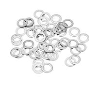 QUARKZMAN M5 304 Inox Acier Plat Rondelles, 50pcs 5X8X0.1mm Ultra Fin Plat Espaceurs pour Vis Écrou, Électronique Réparation, Automobile
