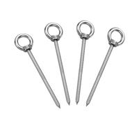 QUARKZMAN M5x80mm Pitons À Oeil 4.1x1x1 Pouces 304 Acier Inoxydable Pitons À Oeil Pour Hamac Pitons À Vis Pour suspendu Balançoire, Support De Hamac Yoga, Lot De 4