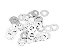 QUARKZMAN M6 304 Inox Acier Plat Rondelles, 50pcs 6X12X0.5mm Ultra Fin Plat Espaceurs pour Vis Écrou, Électronique Réparation, Automobile