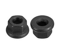 QUARKZMAN M8 Bride Hexagone Verrouillage Écrous, 2pcs Grade 10.9 carbone Acier Noir Oxydé Fini Hex Bride Écrous pour Machines