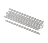 QUARKZMAN M8 x 200mm 1,25mm Pas Entièrement Tiges Filetées x 10 Pièce 304 Inox Acier Mâle Fileté Tige Barre pour Boulons et Pinces et Cintres et Boulons en U,[Argent]