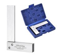 QUARKZMAN Machinist Square 3.94" x 2.48" x 0.45" En Acier Au Carbone Équerre D'Ingénieur Précision Menuiserie 90 Degrés Règle À Angle Droit Avec Large Base Pour Précision Mise En Page Et