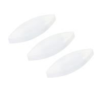QUARKZMAN Magnétique Agitateur Mélangeur Agitation Barre Tige 30mm/1.18" Olive Forme PTFE Revêtement Aimant Blanc pour Laboratoire 3pcs