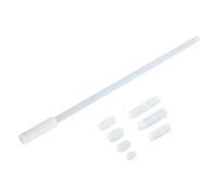 QUARKZMAN Magnétique Agitateur Mixeur Agitateur Bar Set Droit Barres Blanc | 1 Set, 7 Tailles Ovale avec Anneau Forme Agitateur, Revêtement Aimant pour Laboratoire
