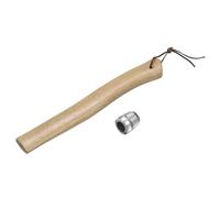 QUARKZMAN Manche De Hache en Bois De Remplacement 12.6" Manche De Hachette Universel en Hickory avec Coin Rond pour Hache De Camping Jardinage