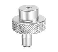 QUARKZMAN Manivelle en Alliage D'Aluminium 30mm OD 4mm Alésage Manivelle de Tour avec Poignée Rotative Poignée de Fraiseuse en Aluminium avec t 2 Vis pour Fraiseuse Tour, Ton Argenté