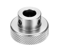 QUARKZMAN Manivelle en Alliage D'Aluminium Anodisé 10mm Alésage 30mm OD Bouton Moleté Poignée Tournante avec Clé pour Fraiseuse Tour Plateforme de Déplacement de Glissière